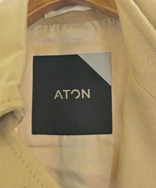 ATON（エイトン）コート ベージュ サイズ:4(XL位) レディース/2200644571890