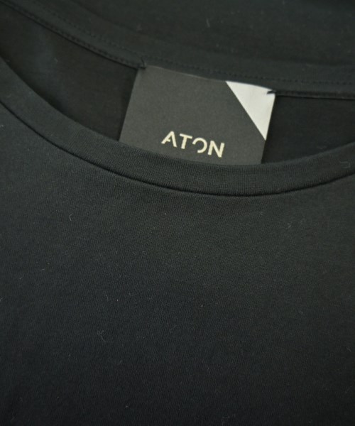 ATON（エイトン）Tシャツ・カットソー 黒 サイズ:02(M位) レディース/2200644657075