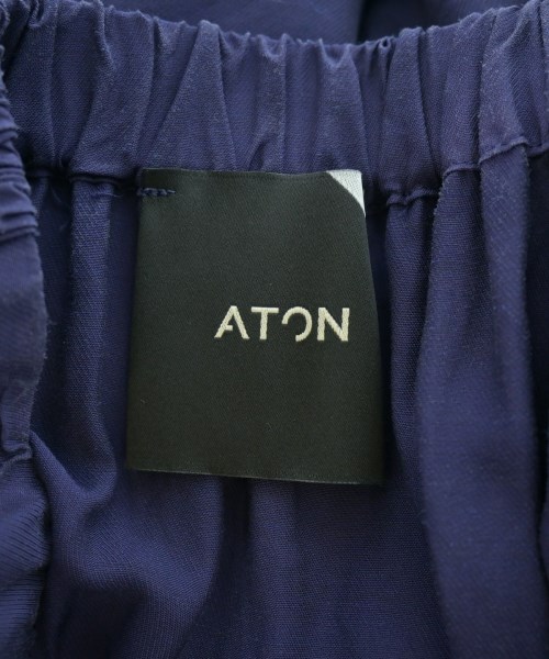 ATON（エイトン）ロング・マキシ丈スカート 紺 サイズ:02(M位) レディース/2200644737951