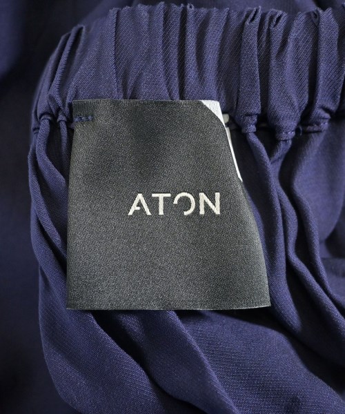 ATON（エイトン）ロング・マキシ丈スカート 紺 サイズ:02(M位) レディース/2200644737968