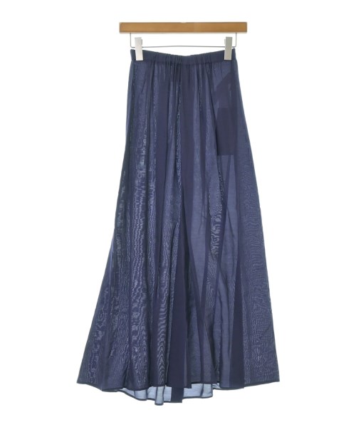 ATON(エイトン)ロング・マキシ丈スカート 紺 サイズ:02(M位)/2200644737975