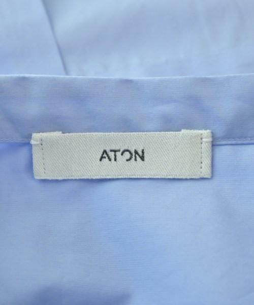 ATON（エイトン）ブラウス 青 サイズ:2(M位) レディース/2200644741354