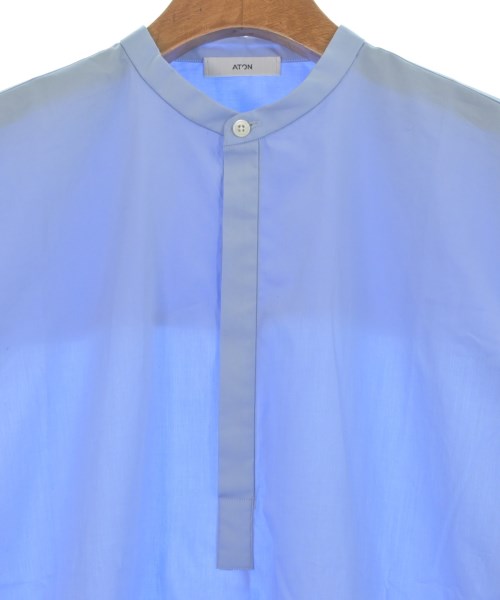 ATON（エイトン）ブラウス 青 サイズ:2(M位) レディース/2200644741354