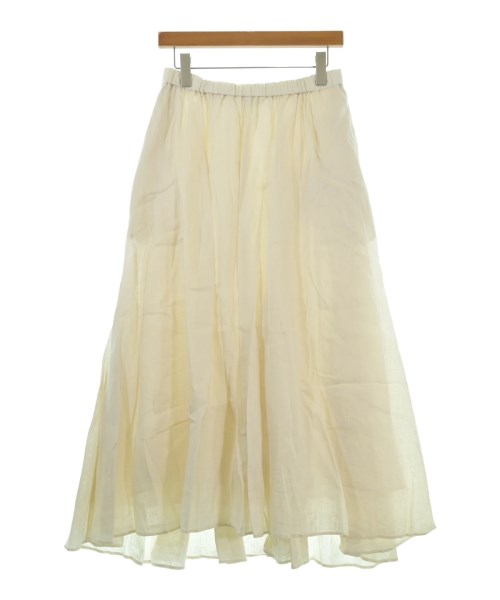 ATON(エイトン)ロング・マキシ丈スカート 白 サイズ:2(M位)/2200644746786