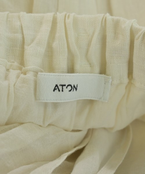 ATON（エイトン）ロング・マキシ丈スカート 白 サイズ:2(M位) レディース/2200644746786