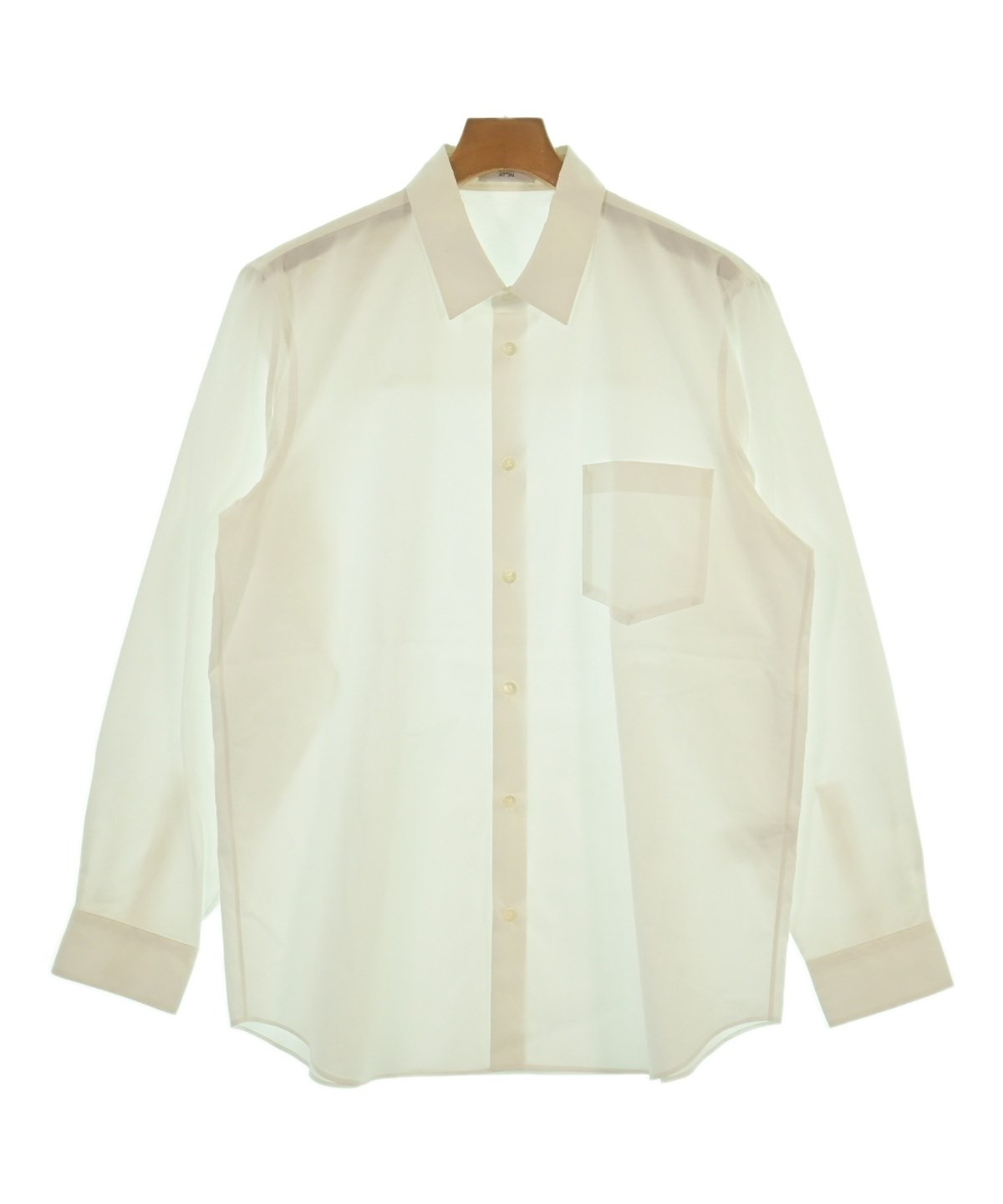 ATONエイトン ベージュ カシミアコットン長袖シャツ DRY COTTON JERSEY | STANDARD LONG SLEEVE T-SHIRT – ATON