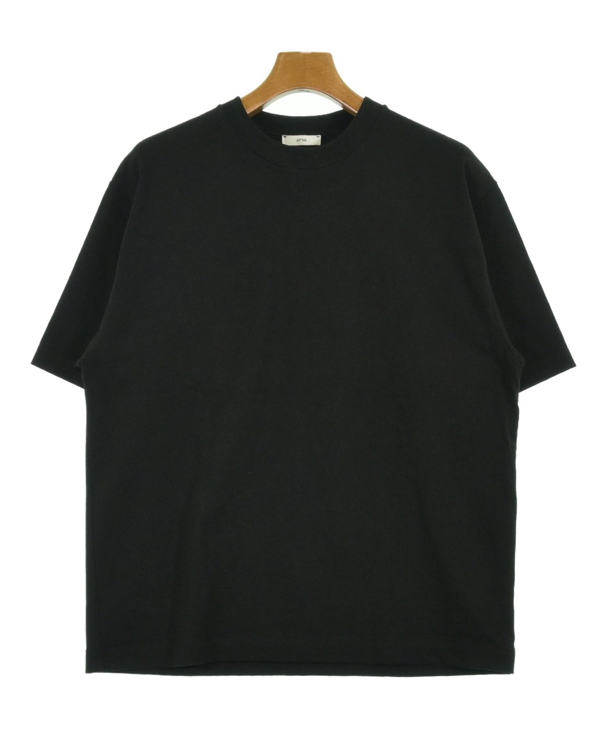 エイトン ATON 半袖カットソー 6890968 ブラック サイズ：02 SUVIN 60/2 | OVERSIZED T-SHIRT – ATON | エイトン