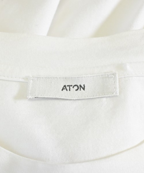 ATON（エイトン）Tシャツ・カットソー 白 サイズ:6(XXL位) メンズ/2200590984058