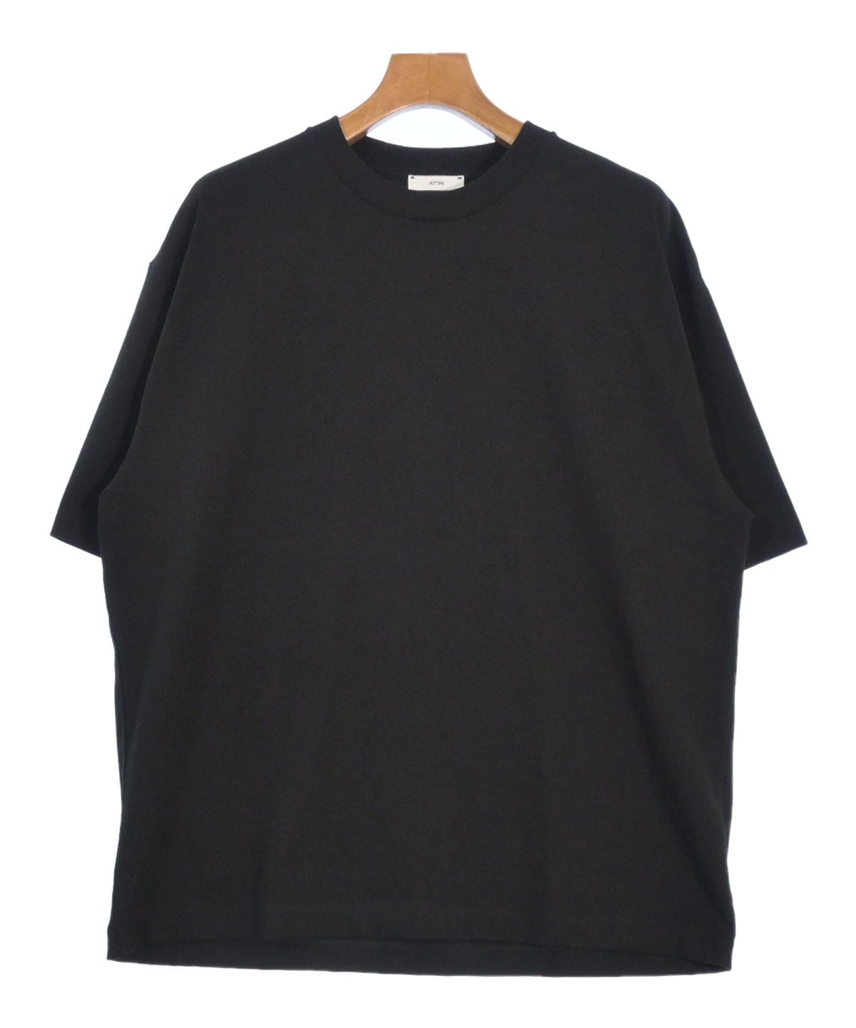 ATON（エイトン）Tシャツ・カットソー 黒 サイズ:4(XL位) メンズ