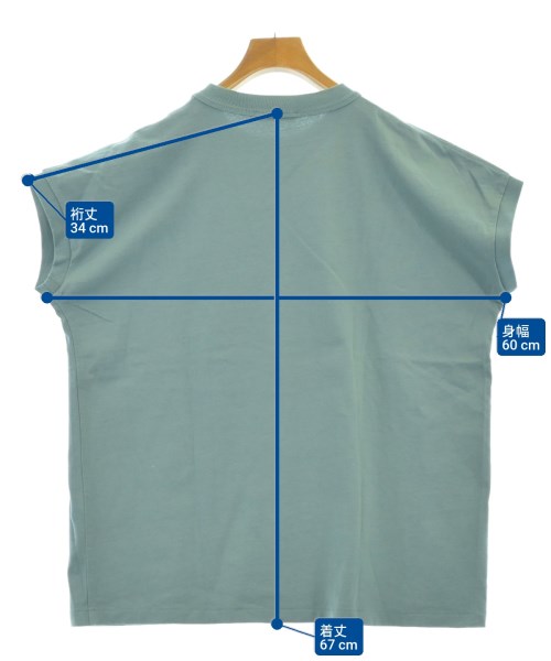 ATON（エイトン）ノースリーブ 青 サイズ:2(M位) レディース/2200610681172