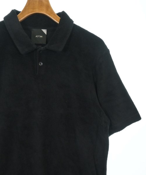 ATON（エイトン）ポロシャツ 黒 サイズ:4(XL位) メンズ/2200617009061