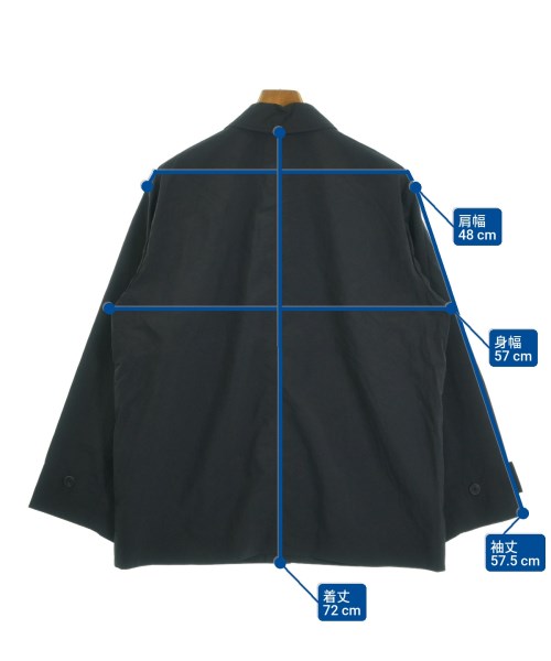 ATON（エイトン）カバーオール 黒 サイズ:02(M位) メンズ/2200619155025