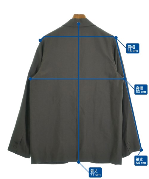 ATON（エイトン）カジュアルジャケット グレー サイズ:04(XL位) メンズ/2200619155049