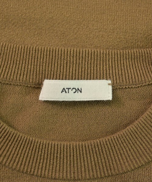 ATON（エイトン）ニット・セーター 茶 サイズ:04(XL位) メンズ/2200619155094