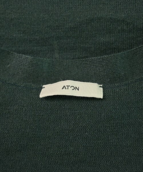 ATON（エイトン）カーディガン 緑 サイズ:04(XL位) メンズ/2200619155100
