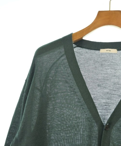 ATON（エイトン）カーディガン 緑 サイズ:04(XL位) メンズ/2200619155100