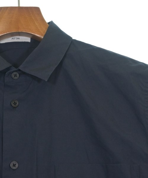 ATON（エイトン）カジュアルシャツ 紺 サイズ:02(M位) メンズ/2200623198049