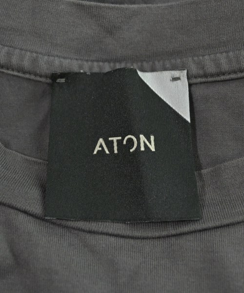 ATON（エイトン）Tシャツ・カットソー グレー サイズ:02(M位) メンズ/2200623437070