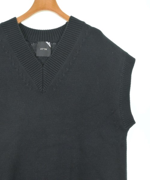 ATON（エイトン）ベスト 黒 サイズ:02(M位) レディース/2200624387060