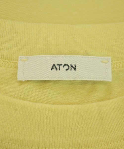ATON（エイトン）Tシャツ・カットソー 黄 サイズ:2(M位) レディース/2200624547013