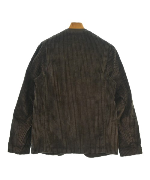 ATON（エイトン）ノーカラージャケット 茶 サイズ:2(M位) レディース/2200612053021