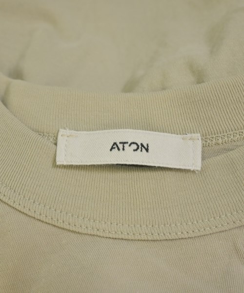 ATON（エイトン）Tシャツ・カットソー ベージュ サイズ:02(M位) レディース/2200615953021