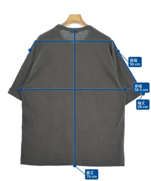 ATON（エイトン）Tシャツ・カットソー グレー サイズ:06(XL位) メンズ/2200540941339