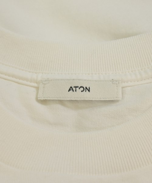 ATON（エイトン）Tシャツ・カットソー 白 サイズ:02(S位) レディース/2200614391145