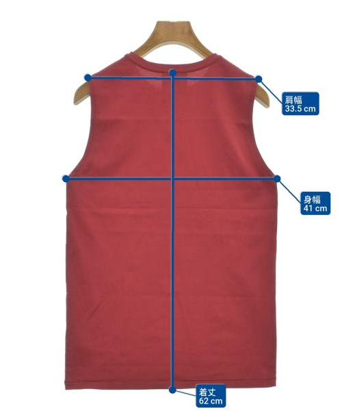 ATON（エイトン）ノースリーブ 赤 サイズ:2(M位) レディース/2200626864446