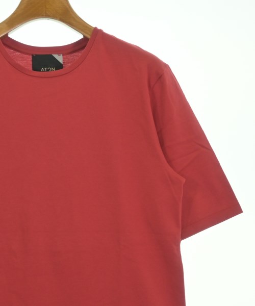 ATON（エイトン）Tシャツ・カットソー 赤 サイズ:02(M位) レディース/2200617900030