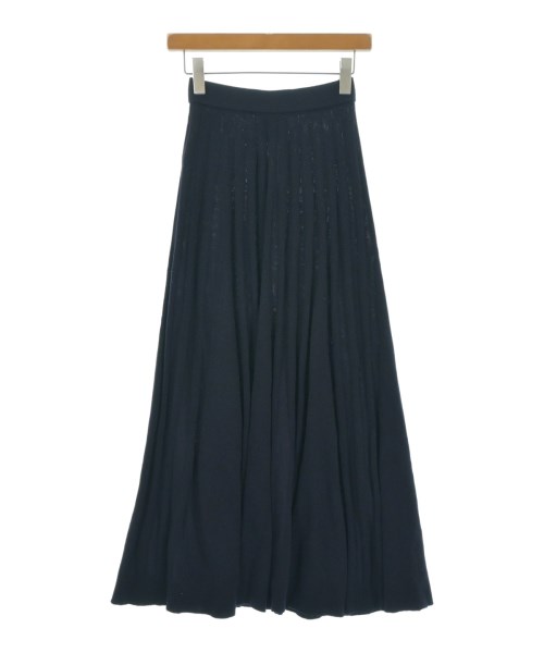 ATON（エイトン）ロング・マキシ丈スカート 紺 サイズ:2(M位) レディース/2200618369140