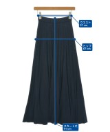 ATON（エイトン）ロング・マキシ丈スカート 紺 サイズ:2(M位) レディース/2200618369140