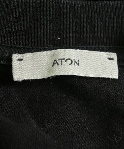 ATON（エイトン）Tシャツ・カットソー 黒 サイズ:06(XXXL位) メンズ/2200618900190