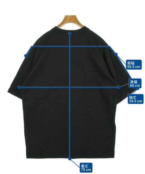 ATON（エイトン）Tシャツ・カットソー 黒 サイズ:06(XXXL位) メンズ/2200618900190