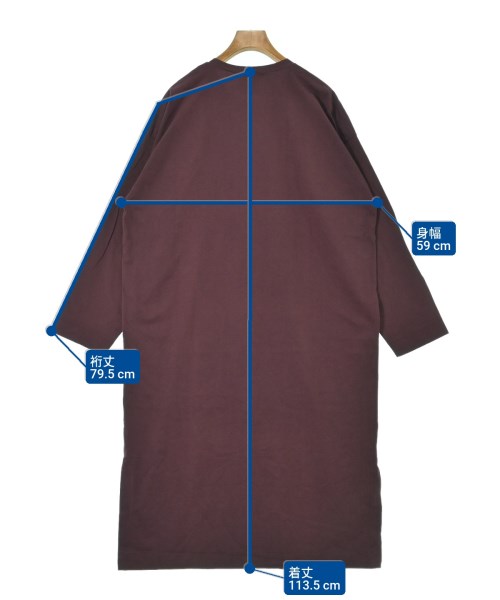 ATON（エイトン）ワンピース 紫 サイズ:2(M位) レディース/2200632381142