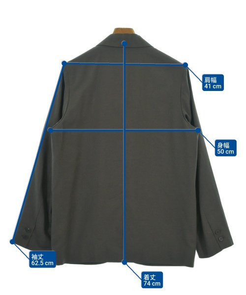 ATON（エイトン）カジュアルジャケット グレー サイズ:02(M位) メンズ/2200633695019