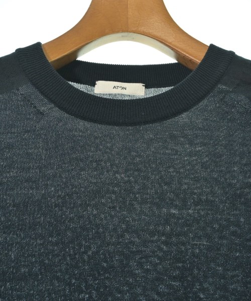 ATON（エイトン）ニット・セーター 紺 サイズ:02(M位) メンズ/2200633695057