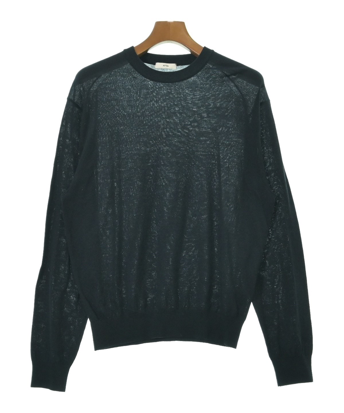 ATON ニット サイズ2 ATON（エイトン）ニット・セーター 紺 サイズ:02(M位) メンズ
