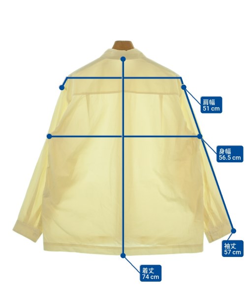 ATON（エイトン）カジュアルシャツ 黄 サイズ:02(M位) メンズ/2200633695095