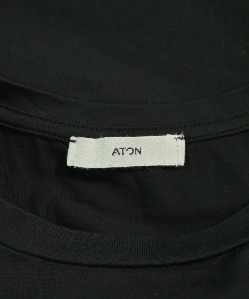 ATON（エイトン）Tシャツ・カットソー 黒 サイズ:02(M位) レディース/2200610271106
