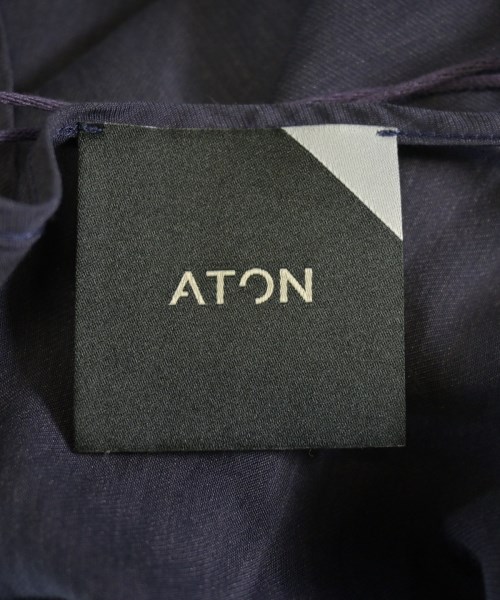 ATON（エイトン）ワンピース 紺 サイズ:2(M位) レディース/2200606336109