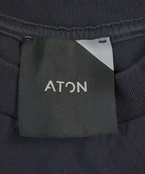 ATON（エイトン）Tシャツ・カットソー 紺 サイズ:02(M位) メンズ/2200612682108