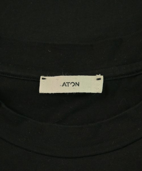 ATON（エイトン）Tシャツ・カットソー 黒 サイズ:02(M位) メンズ/2200612771031