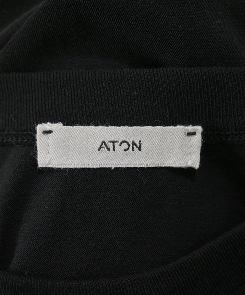 ATON（エイトン）Tシャツ・カットソー 黒 サイズ:2(M位) レディース/2200612258051