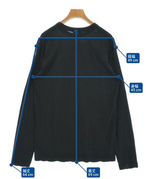 ATON（エイトン）Tシャツ・カットソー 黒 サイズ:2(M位) レディース/2200612258051