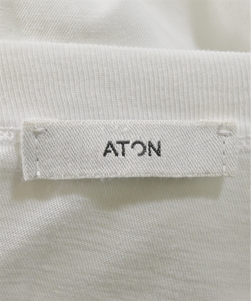 ATON（エイトン）Tシャツ・カットソー 白 サイズ:2(M位) レディース/2200612258068