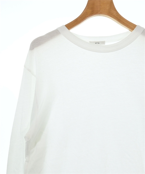 ATON（エイトン）Tシャツ・カットソー 白 サイズ:2(M位) レディース/2200612258068