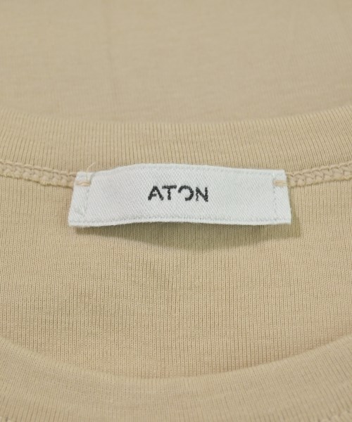 ATON（エイトン）Tシャツ・カットソー ベージュ サイズ:02(M位) レディース/2200611729118