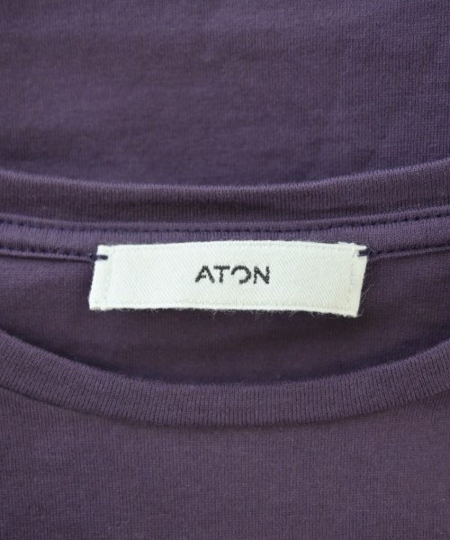 ATON（エイトン）Tシャツ・カットソー 紫 サイズ:2(M位) レディース/2200612677029