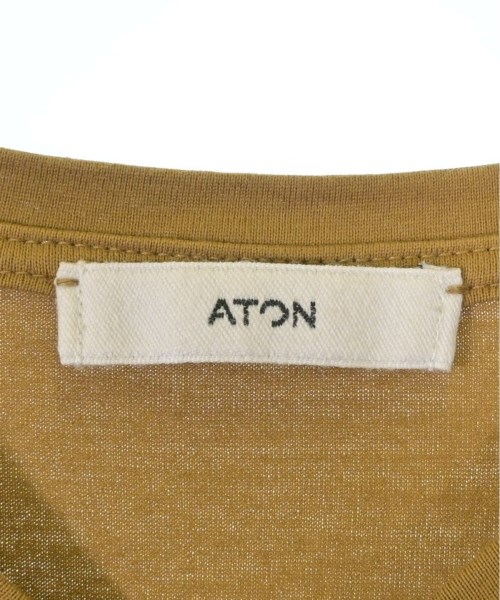 ATON（エイトン）Tシャツ・カットソー カーキ サイズ:2(M位) レディース/2200612677036